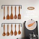 Teak Wooden Cooking Utensils Set, 10 Piece Premium Kitchen Cookware, Non-Scratch Wooden Spoons for Cooking, Perfect for Cooking and Serving by CozyNest Decor