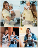 Baby Carrier, MOMTORY Safety-Certified 6-in-1 Baby Carrier Newborn to Toddler, Adjustable Detachable Infant Baby Hip Seat Carrier for 7-50lbs, All Seasons, Perfect for Shopping Travelling by TinyTreasures Baby Boutique