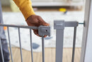 Safety 1st Easy Install Baby Gate for Doorways, Auto-Close Pressure-Mounted Magnetic Latch, Indoor Dog Gates, No Drilling, Fits 29"-38", Grey by TinyTreasures Baby Boutique