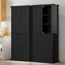 ARTPOWER 72" Tall Kitchen Pantry Storage Cabinet with Drawer and Adjustable Shelves, Pantry Cabinet for Kitchen, Bathroom or Hallway, Black by CozyNest Decor