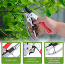 Garden Clippers, Premium Germany Pruners, Work 3 Times Easier, Professional Pruning Shears, Cutting Rose, Flower, Hedge, Stem, Sharp Scissors Gardening Tools, Arthritis Weak Hand Snips by GreenHaven Gardens