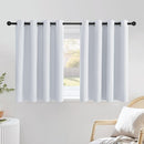 NICETOWN Greyish White Kitchen Curtains 36 inches Long, Window Treatments Thermal Insulated Grommet Room Darkening for Bedroom, 2 Panels, W52 x L36 by TinyTreasures Baby Boutique