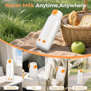Portable Bottle Warmer for Travel, 12oz Large Capacity Fast Heating Breast Milk, Water & Formula On The Go Baby Bottle Warmer Accurate Temp Control with 4 Levels Long Battery Life for Car & Airplane by TinyTreasures Baby Boutique