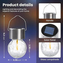 Hanging Solar Lights Outdoor,New Upgraded Moving Led Beads,Solar Powered Waterproof Lighting,8 Pack Hanging Globe Solar Lights for Garden Yard Patio Fence Christmas Decoration (Warm White) by GreenHaven Gardens