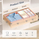 DIMJ Drawer Organizer Clothes 20 Pack - Foldable Baby Organizers and Storage & Dresser Organizer for Bedroom, Closet - Nursery Organization Dresser Dividers for underwear, Sock,Bra, Belt, Tie, Pink by CozyNest Decor