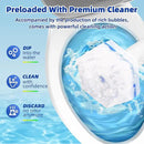 KOKL 60pcs Disposable Toilet Brush, Disposable Toilet Bowl Cleaners for Bathroom Cleaning, Compatible with Most Toilet Brushes by CozyNest Decor