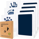 4-Pack Inkless Baby Hand and Footprint Kit - Mess Free Ink Pad for Newborn Keepsake, Dog Nose & Paw Print Kit, Clean Touch Ink Pad for Baby Hand & Footprints, Ideal New Mom Gifts (Navy, L) by TinyTreasures Baby Boutique