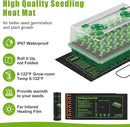 Seed Starter Tray with Grow Light, 40 Cells Seed Starter Kit with Heat Mat, Seedling Starter Trays with Humidity Domes, Automatic Timer, Adjustable Brightness Indoor Greenhouse by GreenHaven Gardens