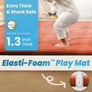 Baby Play Mat for Kids Room,Extra Thick Elasti-Foam Anti-Fall Cushion Mat for Babies,Toddlers,Infants,Water-Repellent&Non-Slip Bedroom Bedside Rugs(Brick) by TinyTreasures Baby Boutique