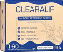 CLEARALIF Laundry Detergent Sheets Up to 160 Loads, Fresh Linen - Great For Travel,Apartments, Dorms,Laundry Detergent Strips Eco Friendly & Hypoallergenic by CozyNest Decor