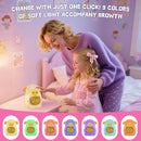 TCJJ Kids Sleep Training Alarm Clock with Night Light - OK to Wake Clock & Sound Machine, Rechargeable Silicone Animal Lamp for Boys Girls Bedroom by TinyTreasures Baby Boutique
