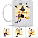 Personalized Witch Mug with Kids Names - Halloween Coffee Cup & Gift for Women - 11 or 15 Oz by TinyTreasures Baby Boutique