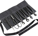 Wazakura Japanese 6PCS Bonsai Scissors and Branch Cutter Tool Kit with Roll Bag: Japanese Yasugi Steel Twig and Satsuki Bonsai Scissors, Concave Branch Cutter, Knob Cutter, Jin Plier, Wire Cutter by GreenHaven Gardens
