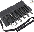 Wazakura Japanese 6PCS Bonsai Scissors and Branch Cutter Tool Kit with Roll Bag: Japanese Yasugi Steel Ashinaga and Twig Bonsai Scissors, Concave Branch Cutter, Knob Cutter, Jin Plier, Wire Cutter by GreenHaven Gardens