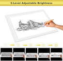 A4 Wireless Battery Powered Light Pad with Bag, TOHETO Tracing Light Box Dimmable Brightness Rechargeable LED Light Board Portable Cordless Copy Board for Drawing Sketching X-ray Viewing (White) by TinyTreasures Baby Boutique