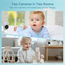 ARENTI Upgraded Baby Monitor with 2 Cameras, 4MP 2.4G&5G WiFi Baby Camera Monitor, Infrared Night Vision, Night Light, 2-Way Audio, Cry&Motion Detection, Temp&Humidity Sensor, App Control by TinyTreasures Baby Boutique