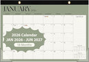 2026 Desk Calendar, Large Desktop/Wall Monthly Calendar (Jan. 2026 - Jun. 2027) 17'' x 12'' School Year Desk Planner for Teacher Family Office Supplies by TinyTreasures Baby Boutique