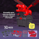 Thames & Kosmos Robotic Dragon Bank Kit | Hands-on STEM Construction Toy, Build a Mechanical Dragon Coin Bank, Explore Electric Circuits & Engineering, Educational Birthday Gift, Boys & Girls Ages 8+ by TinyTreasures Baby Boutique