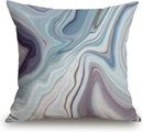 TSSOHU Throw Pillow Cover Black Granite Marble White Gray Pattern Abstract Blue Ink Liquid Decorative Pillow Case Home Decor Square 18x18 Inches Pillowcase by CozyNest Decor