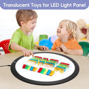 WaGlyndric Round LED Light Panel, Large Copy Light Tracing Box, 3 Levels Adjustable Brightness Light Table for Creative Exploration by TinyTreasures Baby Boutique