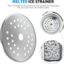 3.2 Liter Ice Bucket with Silicone Lid, Strainer, Tongs, Double Wall Insulated Stainless Steel Ice Bucket Wine Bucket for Cocktail Bar and Parties by CozyNest Decor