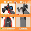 TONBUX Kids Scooter for Age 3-12, Toddler Scooter with 4 Adjustable Heights, Light Up 3-Wheels Scooter, Shock Absorption Design, Lean to Steer, Balance Training Scooter for Kids by TinyTreasures Baby Boutique