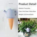 4 Pack Plant Watering Devices, Watering Can Shape Terracotta Watering Spikes, Vacation Self Watering Planter Insert, Automatic Plant Waterer for Indoor Outdoor Plants (Watering Cans) by GreenHaven Gardens