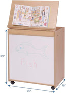 Angeles Value Line Big Book Display, Classroom Shelves and Daycare Furniture, Kids' Bookcases Cabinets & Shelves, 25" L x 16" W x 30" H by TinyTreasures Baby Boutique