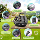 Theefun Bubble Machine: Remote Control 750ML Metal Bubble Blower Machine with High Output, Plug-in Automatic Bubble Maker Bubble Toys for Parties Wedding Birthday Indoor Outdoor Use with AC Adapter by TinyTreasures Baby Boutique