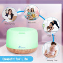 Diffuserlove Diffuser Essential Oil Diffusers 500ML Remote Control Aroma Diffuser Cool Mist Aromatherapy Diffuser with Mute Design, Timer and Auto Shut-Off for Office Living Room Yellow by TinyTreasures Baby Boutique