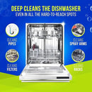 Washing Machine & Dishwasher Cleaner Tablets, 50 Count, Unscented, Compatible with Front/Top Loader & HE Washers, Removes Residue, Stains, Grime & Limescale, 12-Month Supply by CozyNest Decor