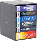Regal Games Fun Card Games Set for Adults - Canasta, Spoons and a Spork, Garbage Monsters, ScorZo, The Goodge Rules, and Banapples Decks - Fun & Travel Playing Cards for Family Game Night by TinyTreasures Baby Boutique