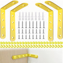 Anti Tip Furniture Anchors for Baby Pet Proofing,Furniture Wall Anchor Furniture Dresser Bookshelf Falling Prevention Device for Children (Yellow) by TinyTreasures Baby Boutique