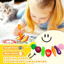 R&DLanci Toddler Crayons 8 Count, Non Toxic Washable Crayons for Toddlers, Unbreakable Easy-Grip Vegetable & Fruit Shaped Crayon for Little Hands, Toddler Coloring Art Christmas Gift by TinyTreasures Baby Boutique