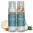 SoCal Suds & Company Gentle Botanical Baby Wash for Sensitive Skin - 2-in-1 Organic Foaming Shampoo & Body Wash - Clean Natural Nourishing Castile Soap Ingredients - Fragrance Free (Pack of 1), 6 oz by TinyTreasures Baby Boutique