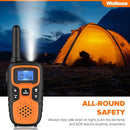 Wishouse Walkie Talkies for Adults Long Range-Rechargeable 4 Pack 2 Way Radios, Hiking Accessories Camping Gear Xmas Birthday Gift for Kids Family with Lamp,SOS Siren,NOAA Weather Alert,Easy to Use by TinyTreasures Baby Boutique