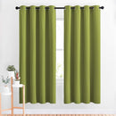 NICETOWN Green Blackout Draperies Curtains - Window Treatment Thermal Insulated Solid Grommet Blackout Curtains/Drapes for Bedroom (Set of 2 Panels, 52 by 72 Inch, Fresh Green) by TinyTreasures Baby Boutique