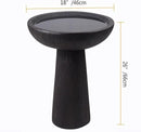 Bird Bath for Outdoor - 26'' Tall Resin Natural Wood Pattern Designt Birdbaths, Lightweight and Durable - Enhance Your Outside Garden with This Stunning Water Feature (Wood Grain) by GreenHaven Gardens