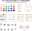 Gionlion Clay Beads Bracelet Making Kit, Pack 2 Boxes Preppy Letter Spacer Beads and Charms Kit for Friendship Jewelry Making, Arts and Crafts Gifts for Girls Ages 8-12 by TinyTreasures Baby Boutique