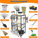3 Tier Garden Tool Organizer, Yard Tool Tower Rack, Tool organizer up to 78 Tools, Heavy Duty Garden Tool Organizer for Garage, Yard, Patio, Shed, Indoors and Outdoors, Black by GreenHaven Gardens