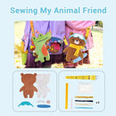 Avenir Sewing Kit for Kids Birthday Gifts for Kids Aged 6 Corduroy Fabric With Shoulder Strap Safe Needles Pre-cut Felt Easy DIY Arts and Crafts for Boys and Girls Stuff No Mess with Full Instructions by TinyTreasures Baby Boutique