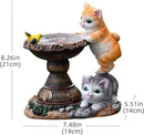 Cat Garden Figurines Outdoor Decor Solar Statue with LED Lights for Patio Lawn Yard Art Decoration Housewarming Garden Gift by CozyNest Decor