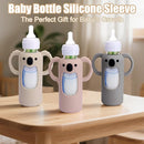 Mity rain 3 Pack Silicone Sleeves for Dr. Brown's Glass Bottles 8 OZ - Anti Breakage Baby Bottle Holder, Compatible with Dr. Brown's Glass Bottles for Babies with Handle by TinyTreasures Baby Boutique