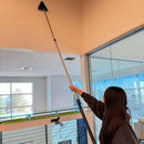 20 Feet High Ceilings Baseboard Wall Cleaner Mop with 12 Ft Extension Pole, Cobweb Duster, Window Cleaning Squeegee Kit (12ft) by GreenHaven Gardens