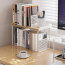 Mitus Shelf Organizer and Storage, Tiered Wood Cabinet Rack for The Kitchen Counter, Bathroom Counter, Pantry Cupboard, Office Desk Bookshelf, 16" Wide Natural and White (Large) by CozyNest Decor