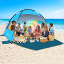 COMMOUDS Beach Tent Sun Shade for 3/4-5/6-7/8-10 Person, UPF 50+ Beach Sun Shelter Canopy Tent, Lightweight, Easy Set Up and Carry by TinyTreasures Baby Boutique