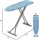 APEXCHASER Ironing Board with Iron Rest, Compact and Space Saver Iron Board, Extra Thick Cover, Height Adjustable, Wall Mount & Closet Hanger 13x43 Blue by CozyNest Decor