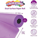 Colorations DSPU Dual Surface Paper Roll, Purple, 36" x 1000' (1 Roll) by TinyTreasures Baby Boutique