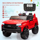 Hetoy 24V 2-Seater Truck Licensed Chevrolet Silverado Ride On Car Toy w/Parent Remote Control,4xSpring Suspension, 3 Speeds, Wireless Music, MP3 Player, Electric Vehicle Car for Kids, Red by TinyTreasures Baby Boutique
