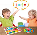 Number Puzzle Wooden Puzzles for Toddlers 1 2 3 4 5 Year Old, Shape Learning Puzzles Toys with Puzzle Board & Number Blocks, Preschool Educational for Girls Boys by TinyTreasures Baby Boutique